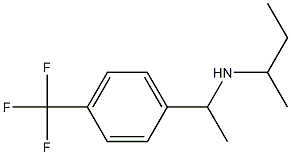 butan-2-yl({1-[4-(trifluoromethyl)phenyl]ethyl})amine 化学構造式