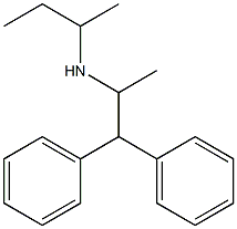 butan-2-yl(1,1-diphenylpropan-2-yl)amine 化学構造式