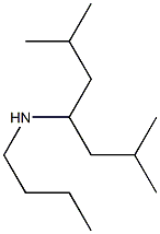 butyl(2,6-dimethylheptan-4-yl)amine,,结构式