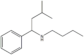 butyl(3-methyl-1-phenylbutyl)amine Struktur