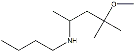 butyl(4-methoxy-4-methylpentan-2-yl)amine Structure