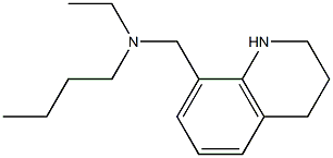 butyl(ethyl)(1,2,3,4-tetrahydroquinolin-8-ylmethyl)amine 结构式