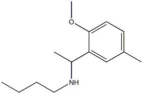 butyl[1-(2-methoxy-5-methylphenyl)ethyl]amine,,结构式