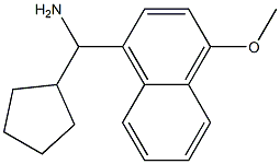 cyclopentyl(4-methoxynaphthalen-1-yl)methanamine,,结构式