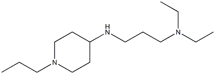 diethyl({3-[(1-propylpiperidin-4-yl)amino]propyl})amine,,结构式