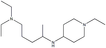 diethyl({4-[(1-ethylpiperidin-4-yl)amino]pentyl})amine Structure