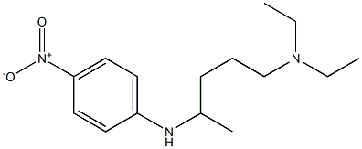 diethyl({4-[(4-nitrophenyl)amino]pentyl})amine Structure