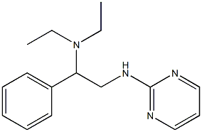 diethyl[1-phenyl-2-(pyrimidin-2-ylamino)ethyl]amine Struktur