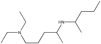 diethyl[4-(pentan-2-ylamino)pentyl]amine,,结构式