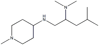 dimethyl({4-methyl-1-[(1-methylpiperidin-4-yl)amino]pentan-2-yl})amine,,结构式