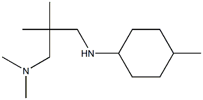 dimethyl(2-methyl-2-{[(4-methylcyclohexyl)amino]methyl}propyl)amine Structure