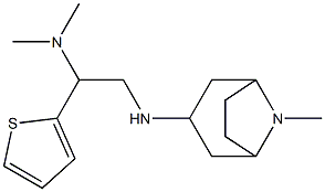 dimethyl[2-({8-methyl-8-azabicyclo[3.2.1]octan-3-yl}amino)-1-(thiophen-2-yl)ethyl]amine Struktur