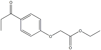 ethyl (4-propionylphenoxy)acetate Structure