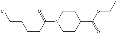 ethyl 1-(5-chloropentanoyl)piperidine-4-carboxylate Struktur