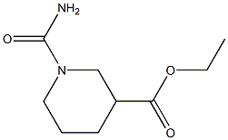 ethyl 1-(aminocarbonyl)piperidine-3-carboxylate Structure