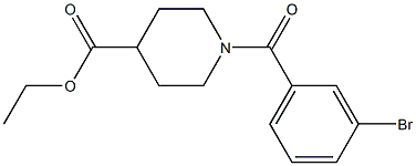 ethyl 1-[(3-bromophenyl)carbonyl]piperidine-4-carboxylate