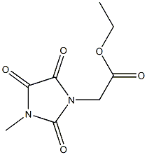 ethyl 2-(3-methyl-2,4,5-trioxoimidazolidin-1-yl)acetate Struktur