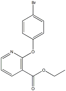 ethyl 2-(4-bromophenoxy)nicotinate 化学構造式