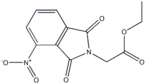 ethyl 2-(4-nitro-1,3-dioxo-2,3-dihydro-1H-isoindol-2-yl)acetate 化学構造式