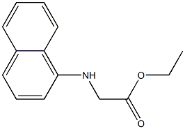 ethyl 2-(naphthalen-1-ylamino)acetate,,结构式