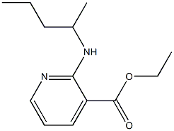 ethyl 2-(pentan-2-ylamino)pyridine-3-carboxylate,,结构式