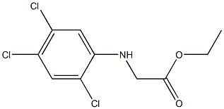 ethyl 2-[(2,4,5-trichlorophenyl)amino]acetate Structure