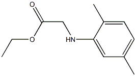 ethyl 2-[(2,5-dimethylphenyl)amino]acetate,,结构式