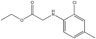 ethyl 2-[(2-chloro-4-methylphenyl)amino]acetate Struktur
