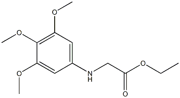 ethyl 2-[(3,4,5-trimethoxyphenyl)amino]acetate Structure