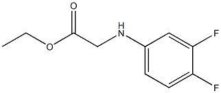 ethyl 2-[(3,4-difluorophenyl)amino]acetate Structure