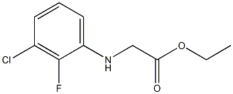 ethyl 2-[(3-chloro-2-fluorophenyl)amino]acetate Structure