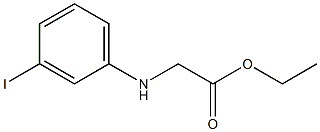 ethyl 2-[(3-iodophenyl)amino]acetate Structure