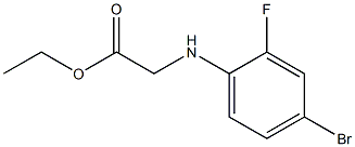 ethyl 2-[(4-bromo-2-fluorophenyl)amino]acetate Structure