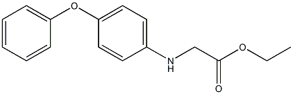 ethyl 2-[(4-phenoxyphenyl)amino]acetate Structure