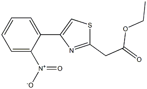 ethyl 2-[4-(2-nitrophenyl)-1,3-thiazol-2-yl]acetate Structure