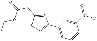 ethyl 2-[4-(3-nitrophenyl)-1,3-thiazol-2-yl]acetate Struktur