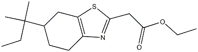 ethyl 2-[6-(2-methylbutan-2-yl)-4,5,6,7-tetrahydro-1,3-benzothiazol-2-yl]acetate|