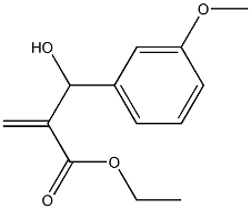 ethyl 2-[hydroxy(3-methoxyphenyl)methyl]prop-2-enoate,,结构式