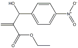 ethyl 2-[hydroxy(4-nitrophenyl)methyl]prop-2-enoate 化学構造式