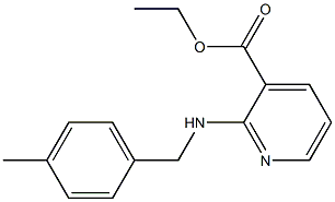 ethyl 2-{[(4-methylphenyl)methyl]amino}pyridine-3-carboxylate 化学構造式