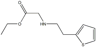 ethyl 2-{[2-(thiophen-2-yl)ethyl]amino}acetate Structure