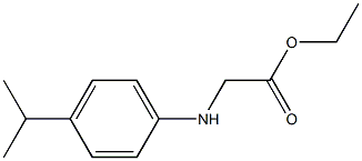 ethyl 2-{[4-(propan-2-yl)phenyl]amino}acetate 化学構造式