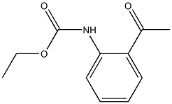 ethyl 2-acetylphenylcarbamate Structure
