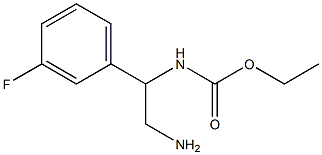 ethyl 2-amino-1-(3-fluorophenyl)ethylcarbamate Struktur