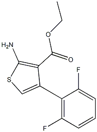 ethyl 2-amino-4-(2,6-difluorophenyl)thiophene-3-carboxylate Structure