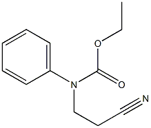 ethyl 2-cyanoethyl(phenyl)carbamate 化学構造式