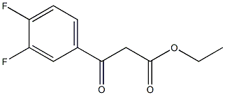 ethyl 3-(3,4-difluorophenyl)-3-oxopropanoate,,结构式