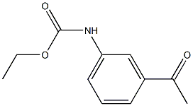 ethyl 3-acetylphenylcarbamate 化学構造式