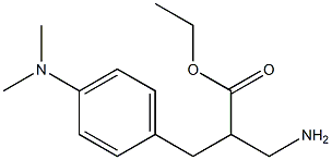 ethyl 3-amino-2-{[4-(dimethylamino)phenyl]methyl}propanoate Structure