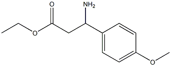 ethyl 3-amino-3-(4-methoxyphenyl)propanoate 化学構造式